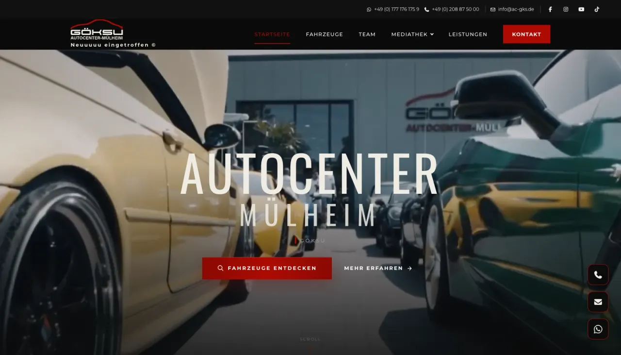 Screenshot of Autocenter Mülheim Göksu