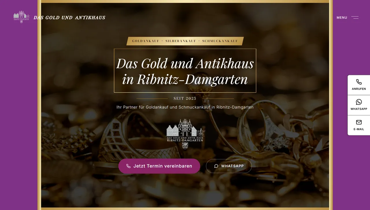 Screenshot of Das Gold und Antikhaus