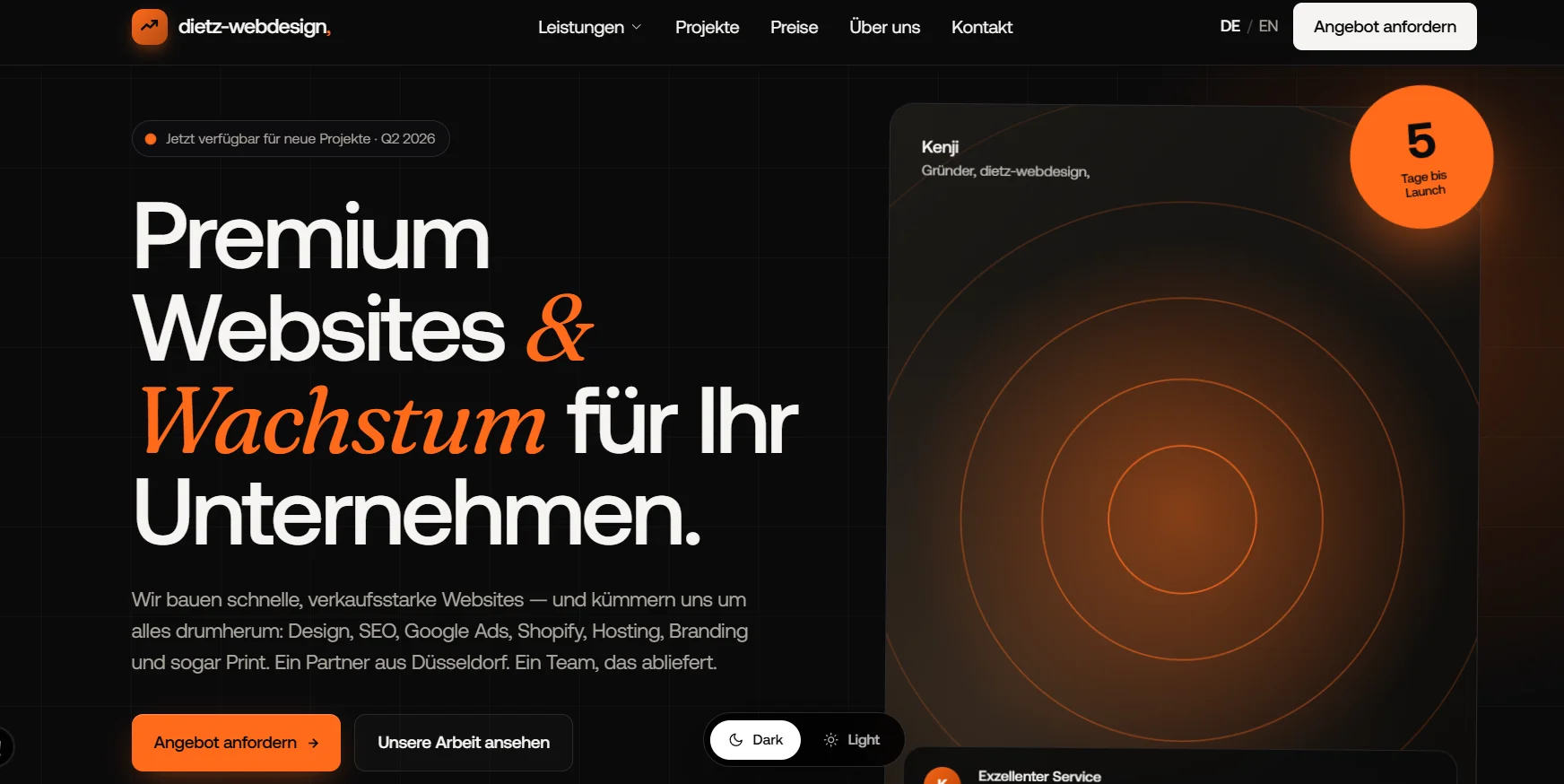 Screenshot of Dietz Webdesign