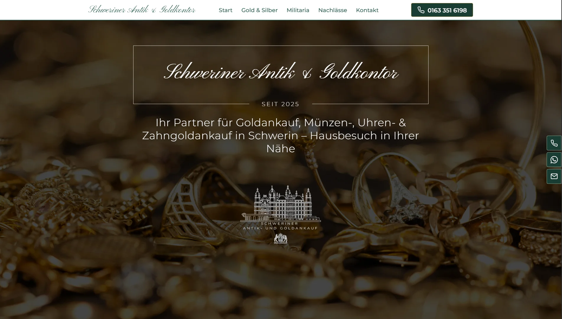 Screenshot of Schweriner Goldankauf