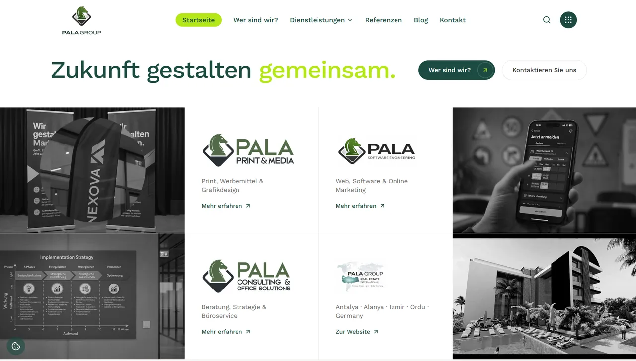 Screenshot of PALA Consulting Group